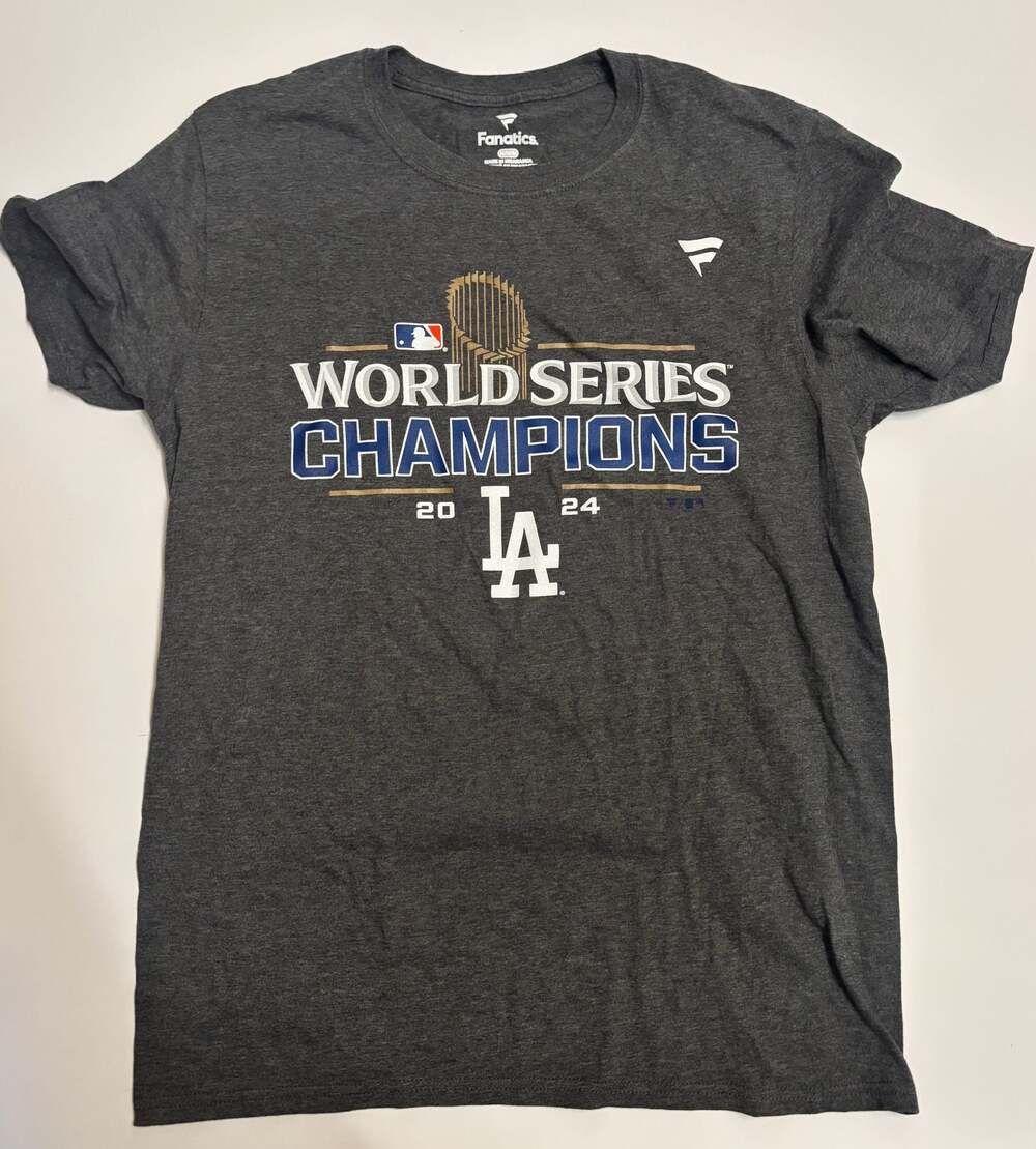 Los Angeles Dodgers 2024 World Series Champions Fanatics Locker Room T-Shirt